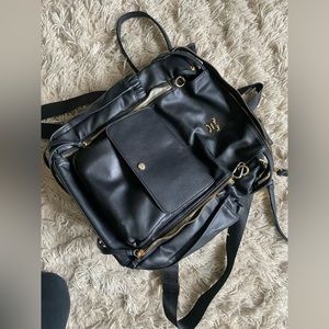 Miss Fong  black diaper book bag